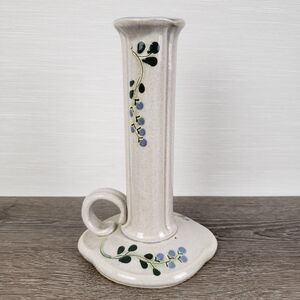 Mountain Meadows Pottery Bud Vase Chamber Candlestick Holder Flower Signed